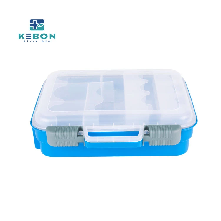 Kit de primeros auxilios de plástico de doble capa