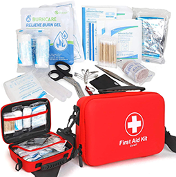 Botiquín de primeros auxilios resistente al agua de EVA con correa para el hombro, color personalizado, suministros médicos de emergencia completos para automóvil, hogar, viajes, campamentos y aventuras al aire libre
