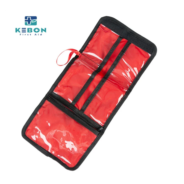 Red Tri-Fold First Aid Kit