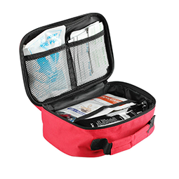 Nuevo botiquín de primeros auxilios mediano en color rojo: mayor capacidad, interior multicapa, totalmente personalizable