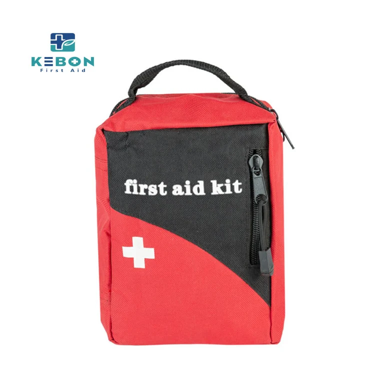 Kit de primeros auxilios en casa roja