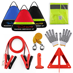 Kit de emergencia automotriz triangular